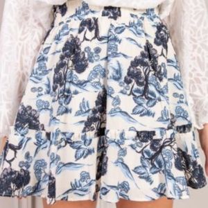 NWT Senlis Valerie Tiered Mini Skirt Size XS